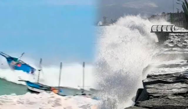 ¡Alerta máxima! Olas de dos metros destruyen barcos artesanales y perjudican a vecinos de Piura y Tumbes